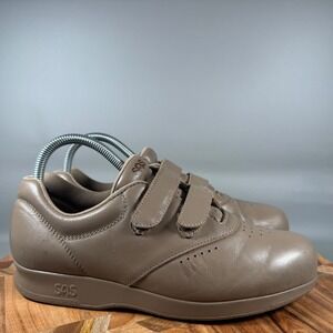 SAS Me Too Shoes Women's Size 8‎ M Brown Leather Strap Comfort Walking Sneakers
